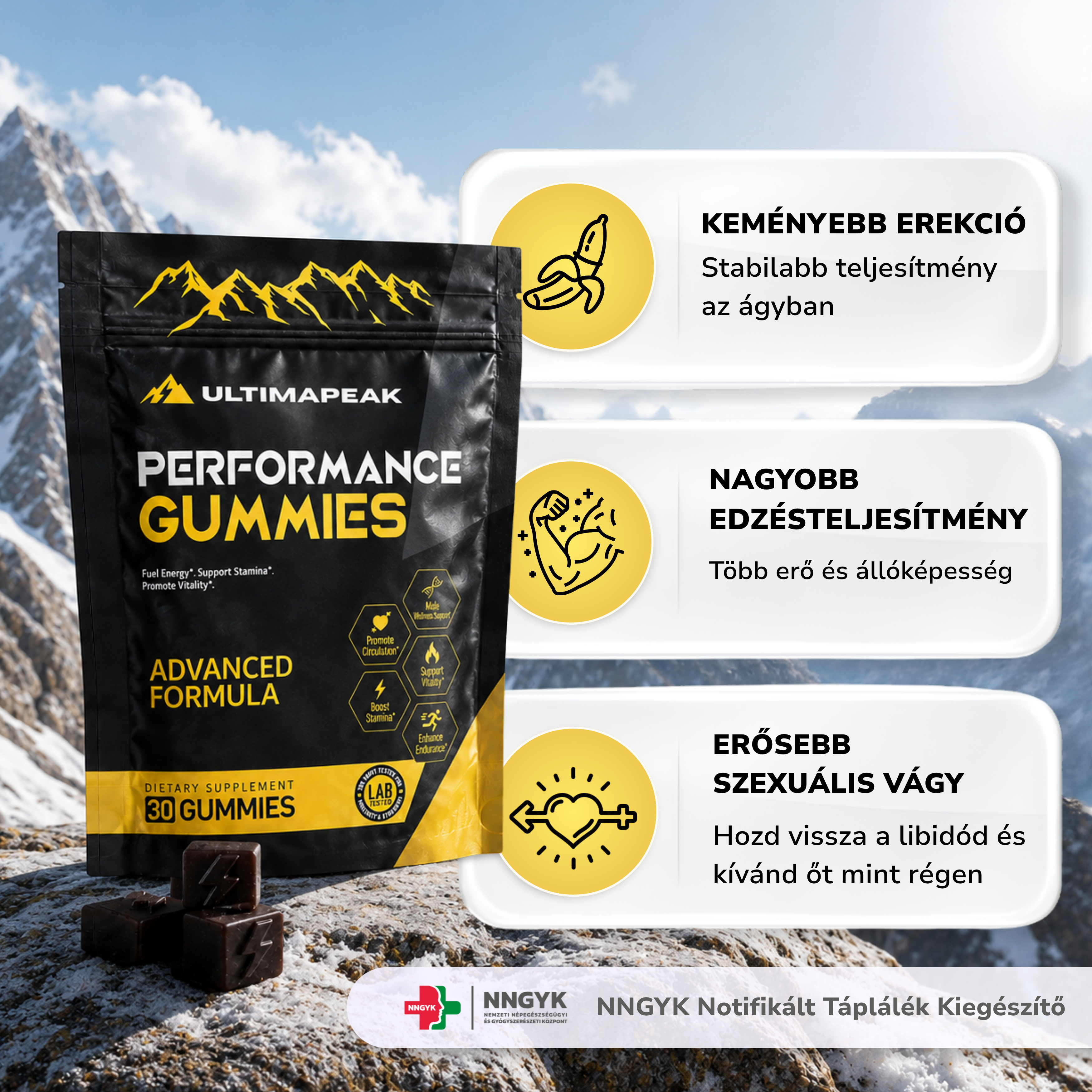 Libidó És Tesztoszteron Növelő Gumivitamin